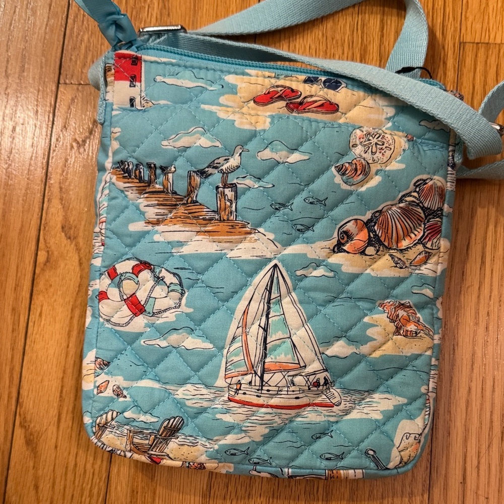 Vera Bradley Coastal Blue Crossbody Bag - Picture 3 of 7